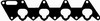 BGA Pakning, indsugningsmanifold mg9524 for MITSUBISHI