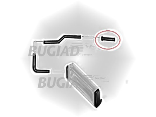 BUGIAD Ladeluftslange 88621 højre for FORD