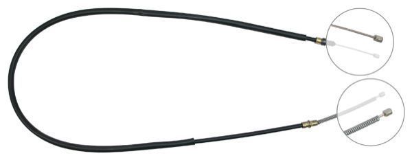F.BECKER Håndbremsekabel 11710362 for RENAULT