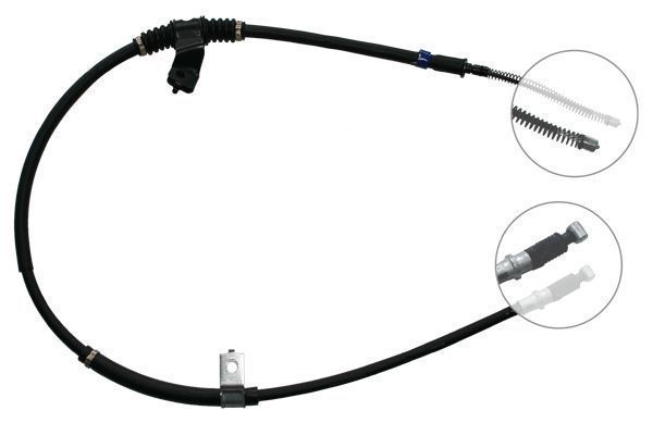 F.BECKER Håndbremsekabel 11710449 for HYUNDAI MITSUBISHI
