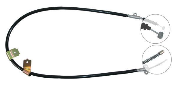 F.BECKER Håndbremsekabel 11710475 for NISSAN
