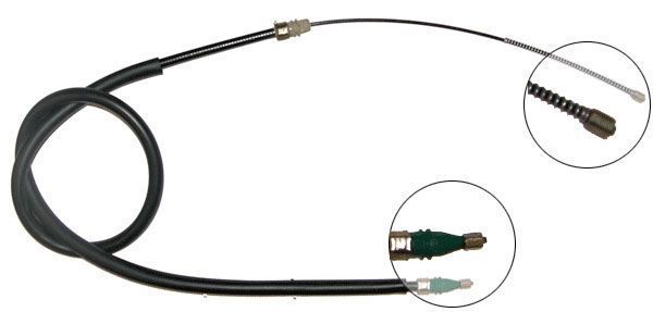 F.BECKER Håndbremsekabel 11710665 for RENAULT