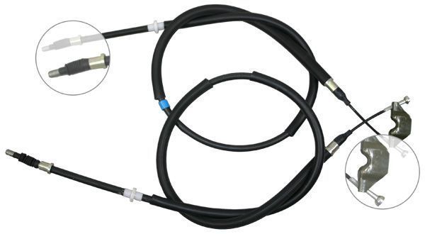 F.BECKER Håndbremsekabel 11710740 for OPEL