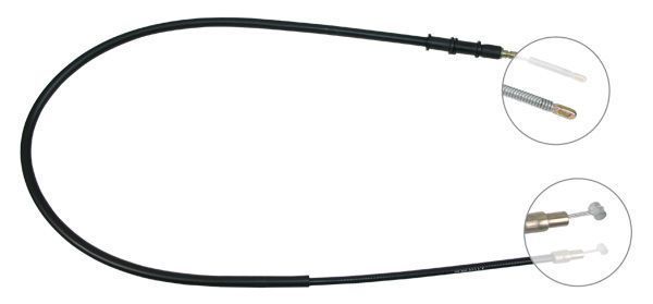 F.BECKER Håndbremsekabel 11710866 for CHEVROLET DAEWOO
