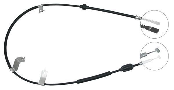 F.BECKER Håndbremsekabel 11711031 for HONDA