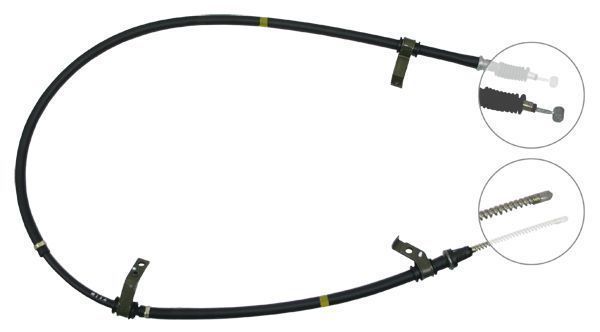 F.BECKER Håndbremsekabel 11711244 for KIA