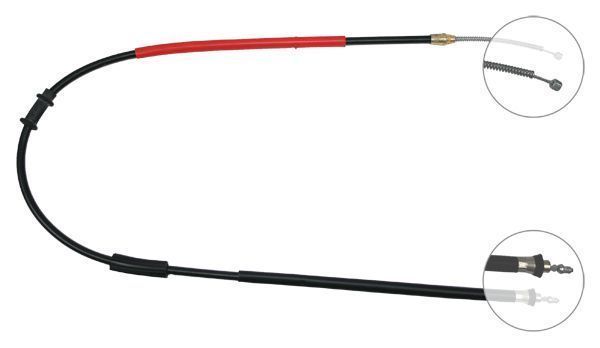 F.BECKER Håndbremsekabel 11711245 for LANCIA