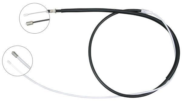 F.BECKER Håndbremsekabel 11711463 for RENAULT