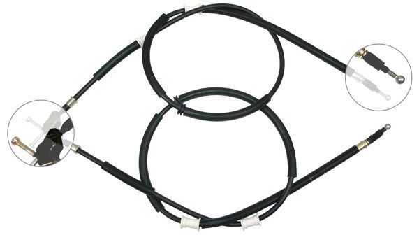 F.BECKER Håndbremsekabel 11711862 for OPEL VAUXHALL
