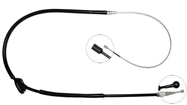 F.BECKER Håndbremsekabel 11711913 for AUDI VW