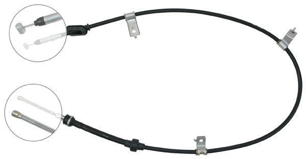 F.BECKER Håndbremsekabel 11712099 for HONDA