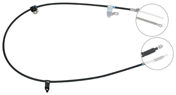 F.BECKER Håndbremsekabel 11712168 for TOYOTA