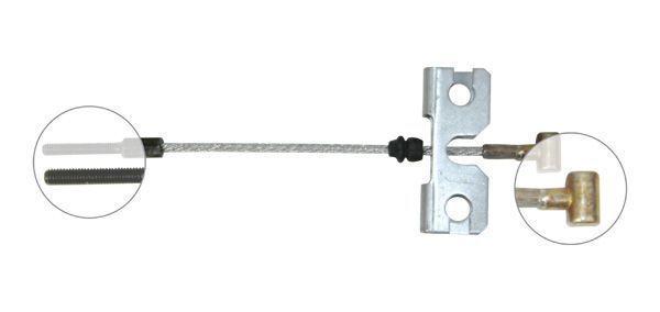 F.BECKER Håndbremsekabel 11712253 for NISSAN