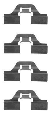 F.BECKER Tilbehørssæt, skivebremsebelægning 10510087 for PEUGEOT MAZDA VW VAG RENAULT SEAT