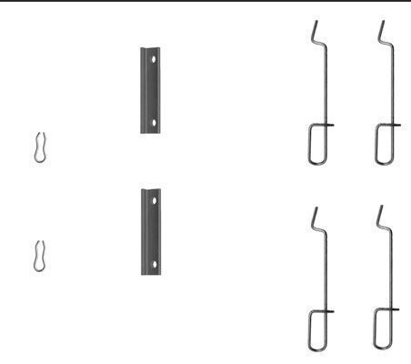 F.BECKER Tilbehørssæt, skivebremsebelægning 10510113 for PEUGEOT CITROËN RENAULT