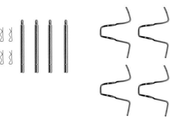 F.BECKER Tilbehørssæt, skivebremsebelægning 10510449
