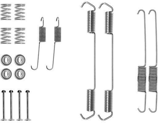F.BECKER Tilbehørssæt, bremsebakker 10910116 for PEUGEOT FIAT CITROËN ALFAROME/FIAT/LANCI