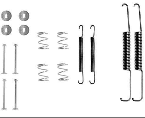 F.BECKER Tilbehørssæt, bremsebakker 10910242 for OPEL VAUXHALL