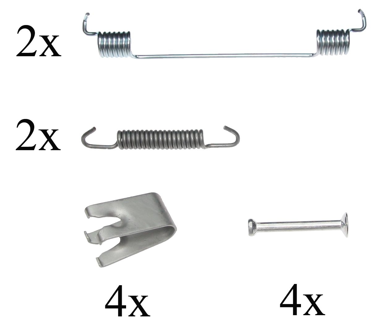 F.BECKER Tilbehørssæt, bremsebakker 10910087 for NISSAN TOYOTA RENAULT