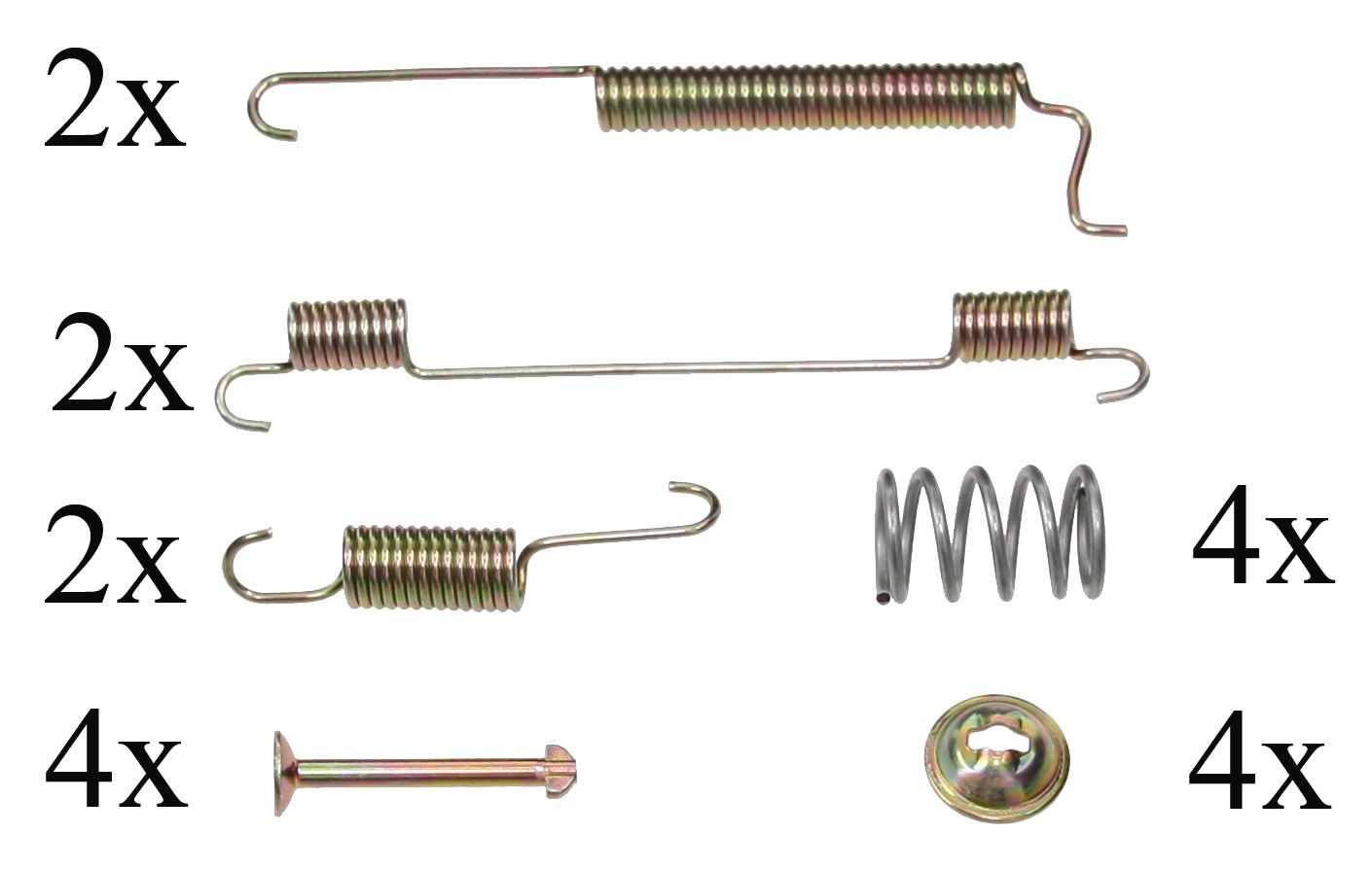 F.BECKER Tilbehørssæt, bremsebakker 10910099 for CHEVROLET DAEWOO
