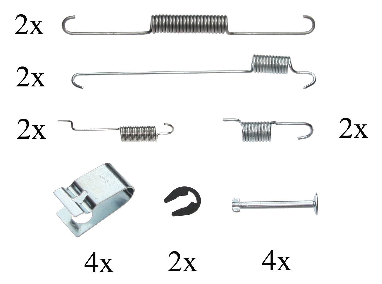 F.BECKER Tilbehørssæt, bremsebakker 10910150 for SUZUKI DAIHATSU
