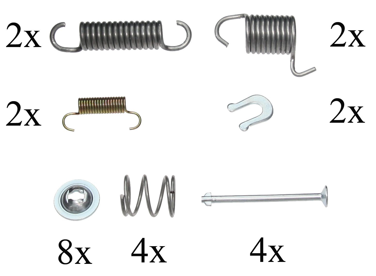 F.BECKER Tilbehørssæt, bremsebakker 10910341 for TOYOTA DAIHATSU
