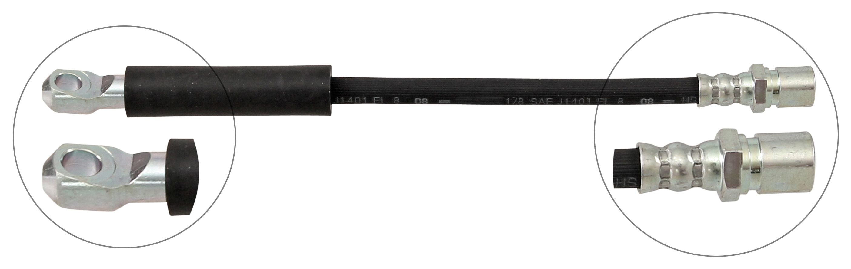 F.BECKER Bremseslange 11011054 for YUGO LANCIA FIAT ROVER LADA SEAT