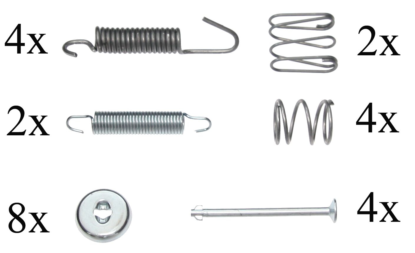 F.BECKER Tilbehørssæt, parkeringsbremsebakker 11610031 for TOYOTA