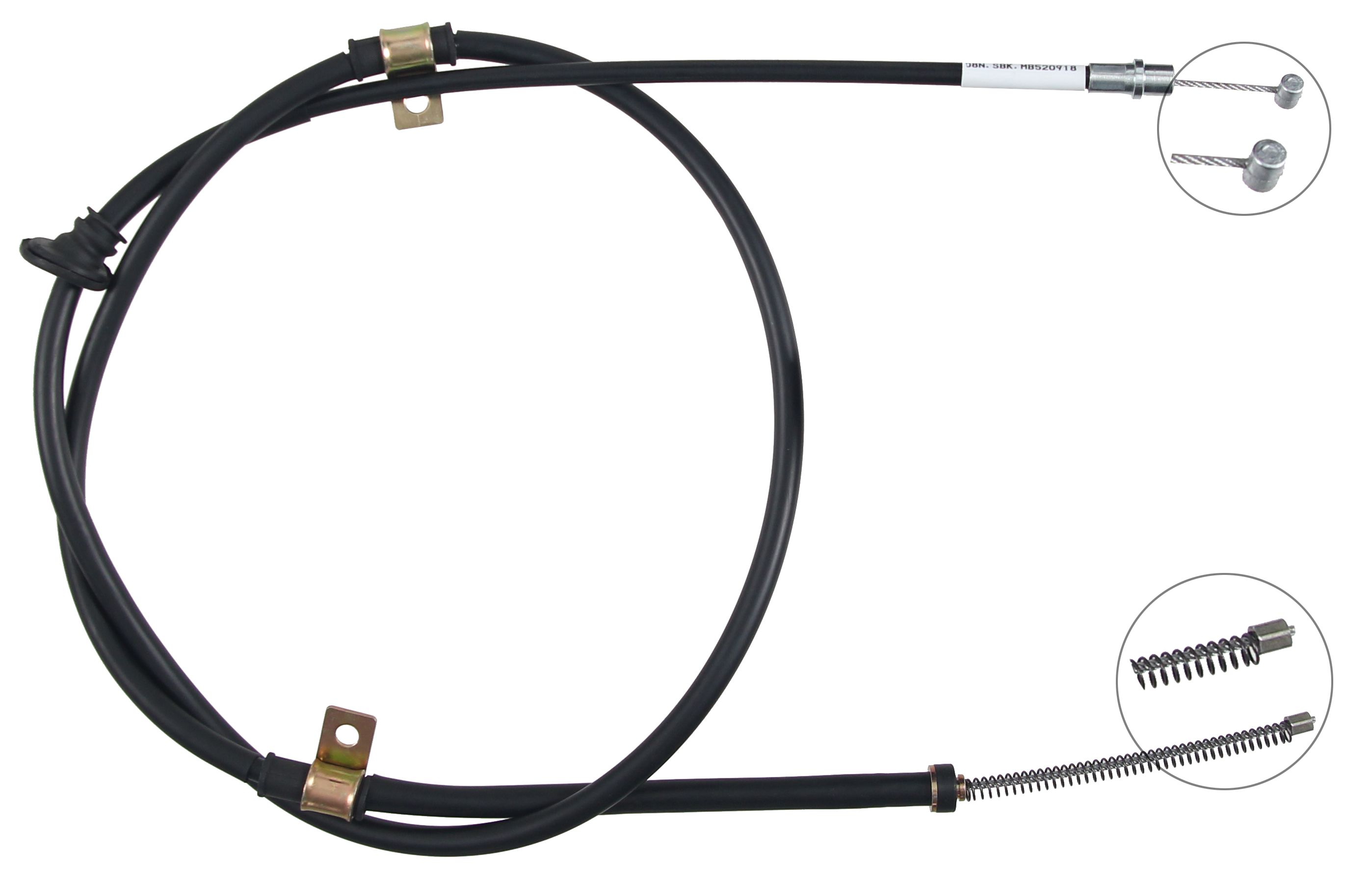 F.BECKER Håndbremsekabel 11710470 for MITSUBISHI