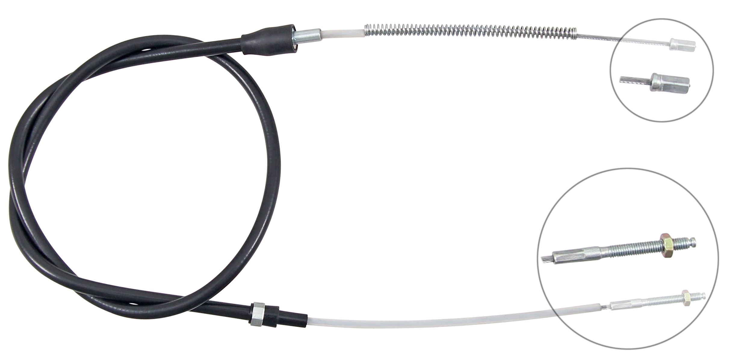 F.BECKER Håndbremsekabel 11710757 for SEAT VW VAG