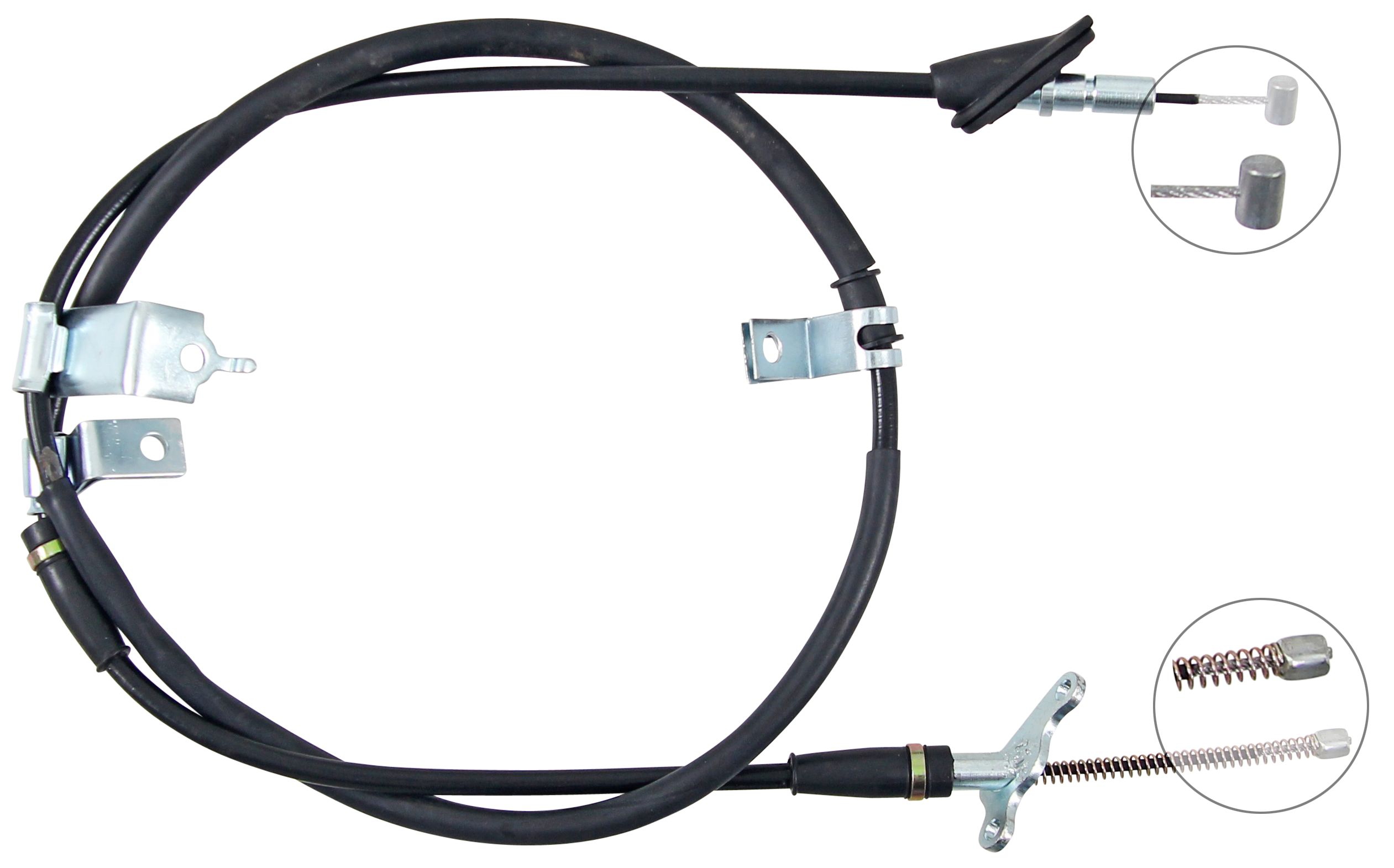 F.BECKER Håndbremsekabel 11711166 for HONDA