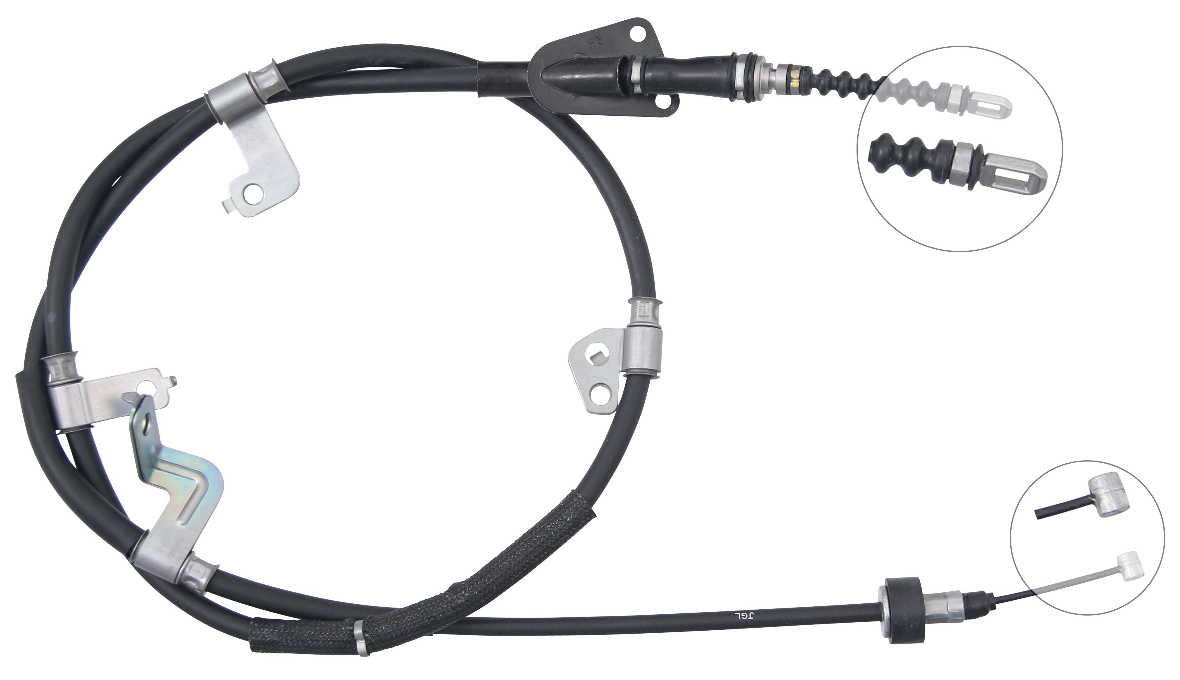 F.BECKER Håndbremsekabel 11711759 for HYUNDAI