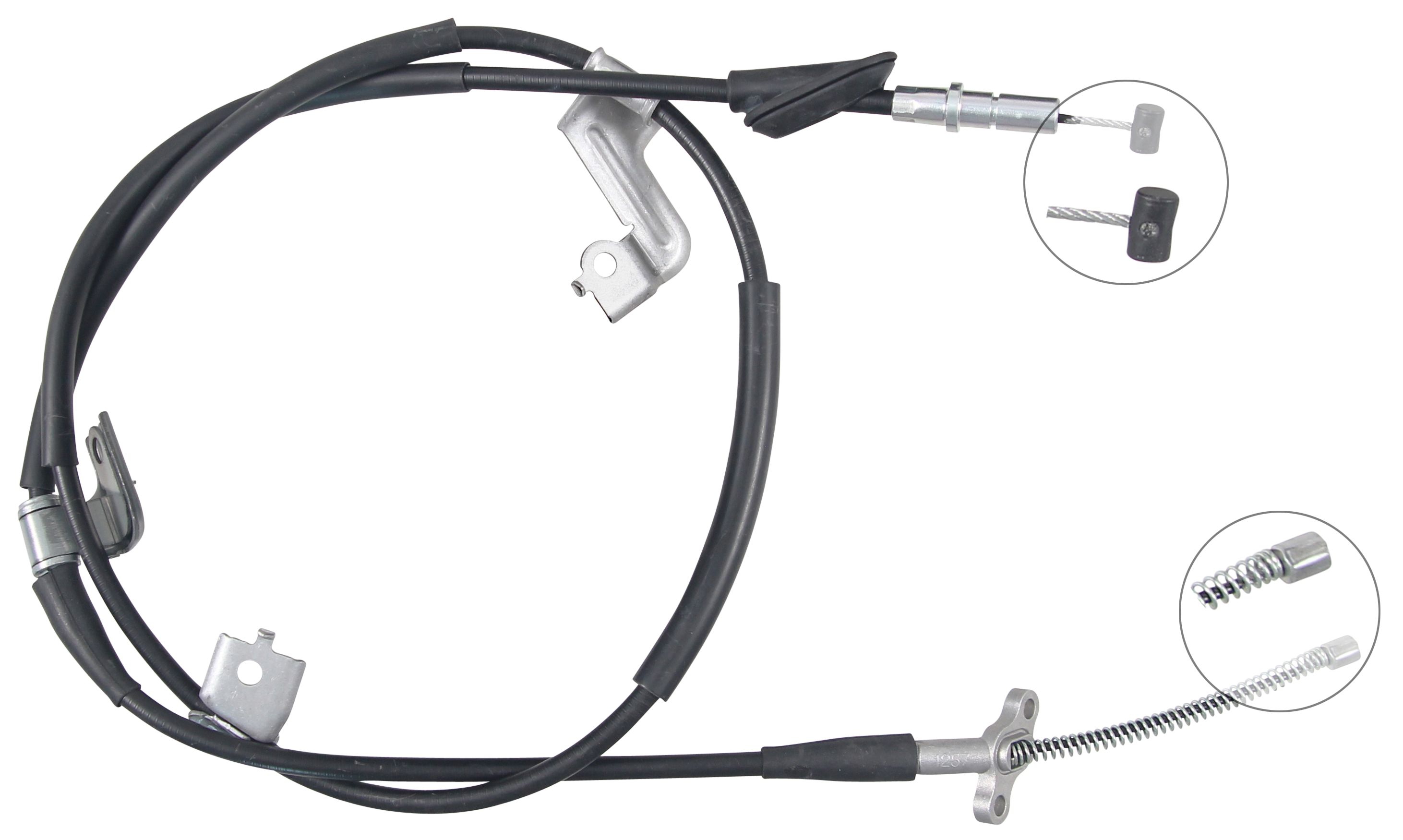 F.BECKER Håndbremsekabel 11711804 for HONDA