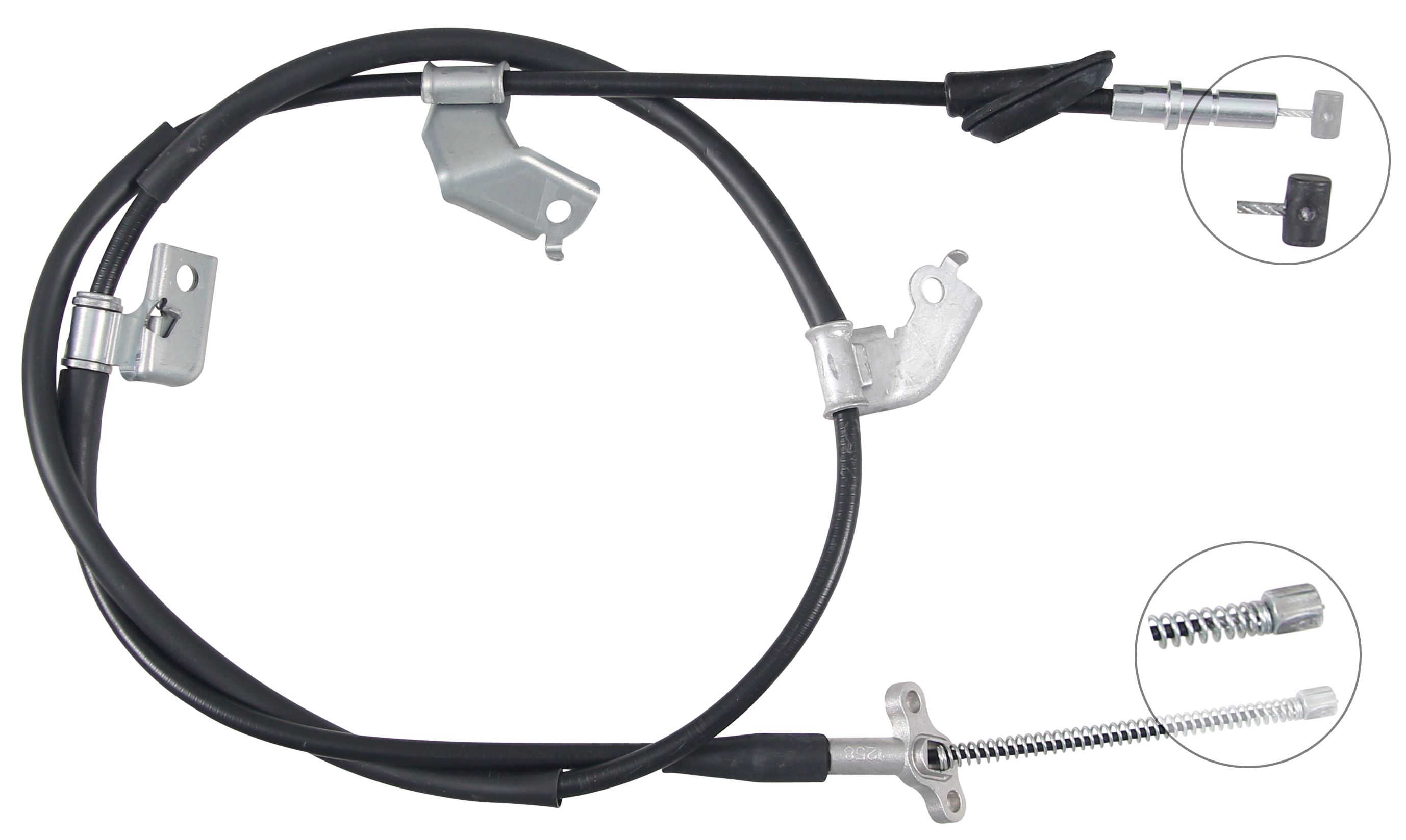 F.BECKER Håndbremsekabel 11711805 for HONDA