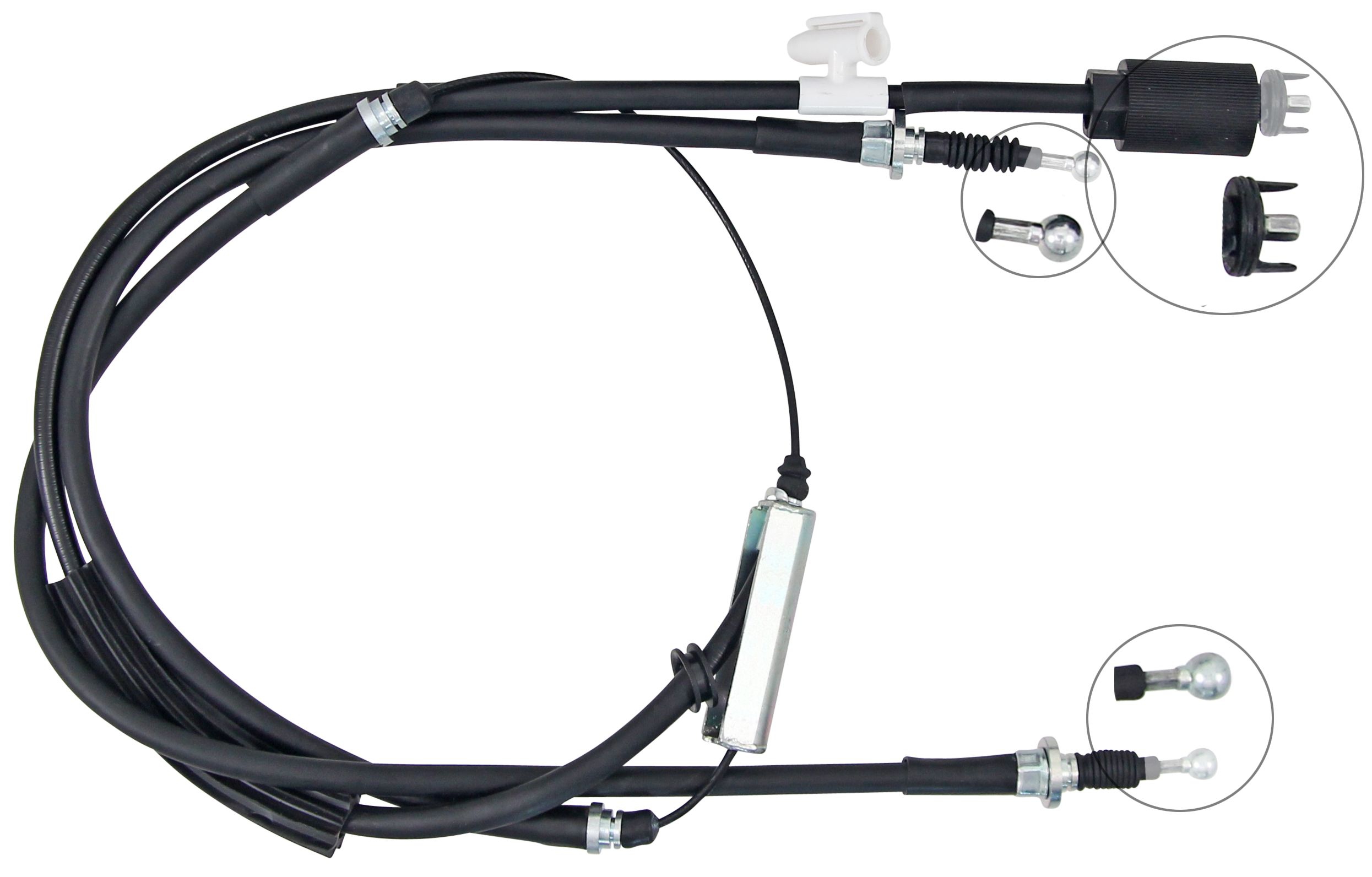 F.BECKER Håndbremsekabel 11712360 for OPEL VAUXHALL