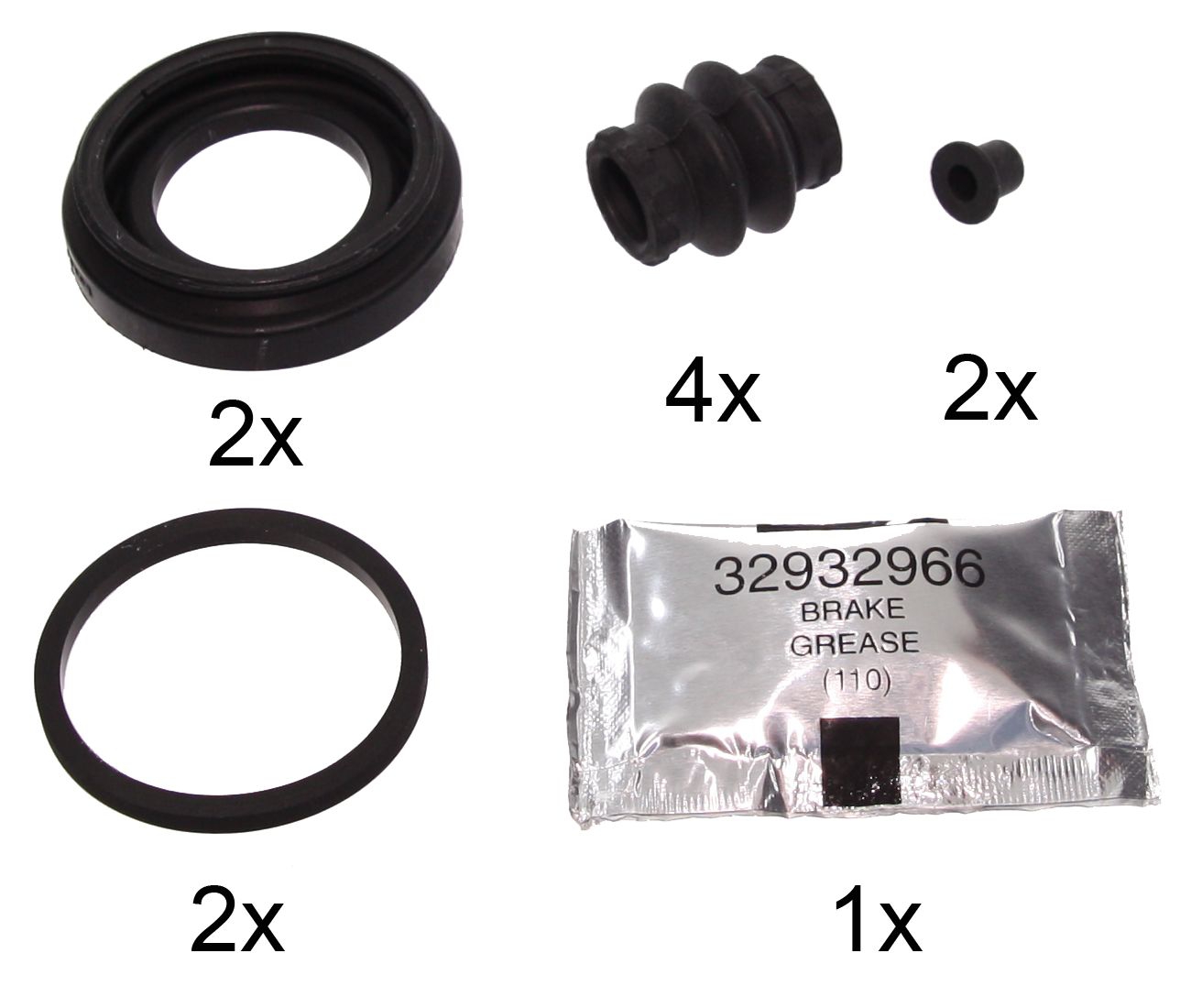 F.BECKER Rep.sæt, bremsekaliper 13310272 for TOYOTA ROVER MG NISSAN