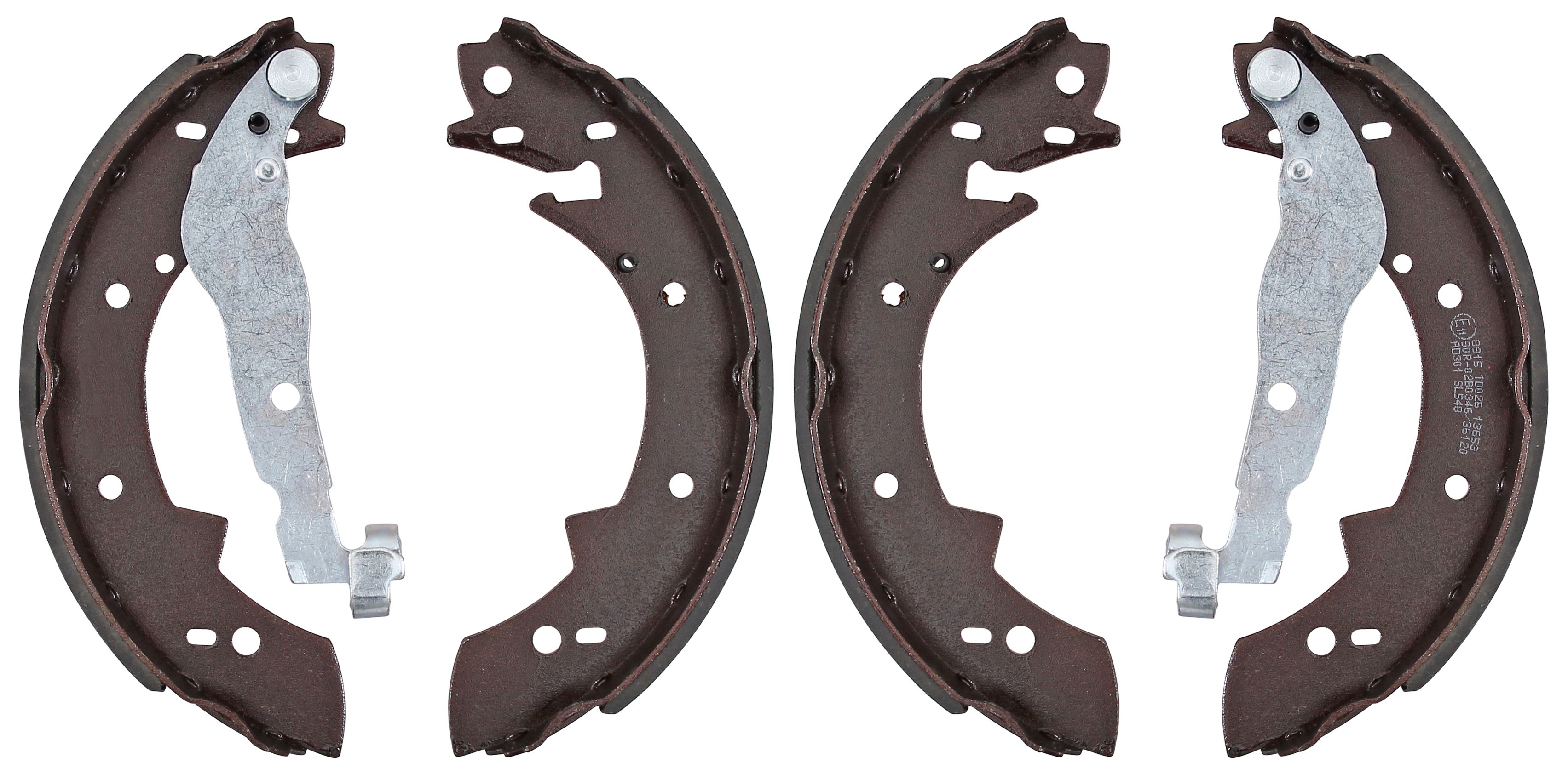 F.BECKER Bremsebakkesæt 10810225 for PEUGEOT VOLVO BMW RENAULT SUZUKI
