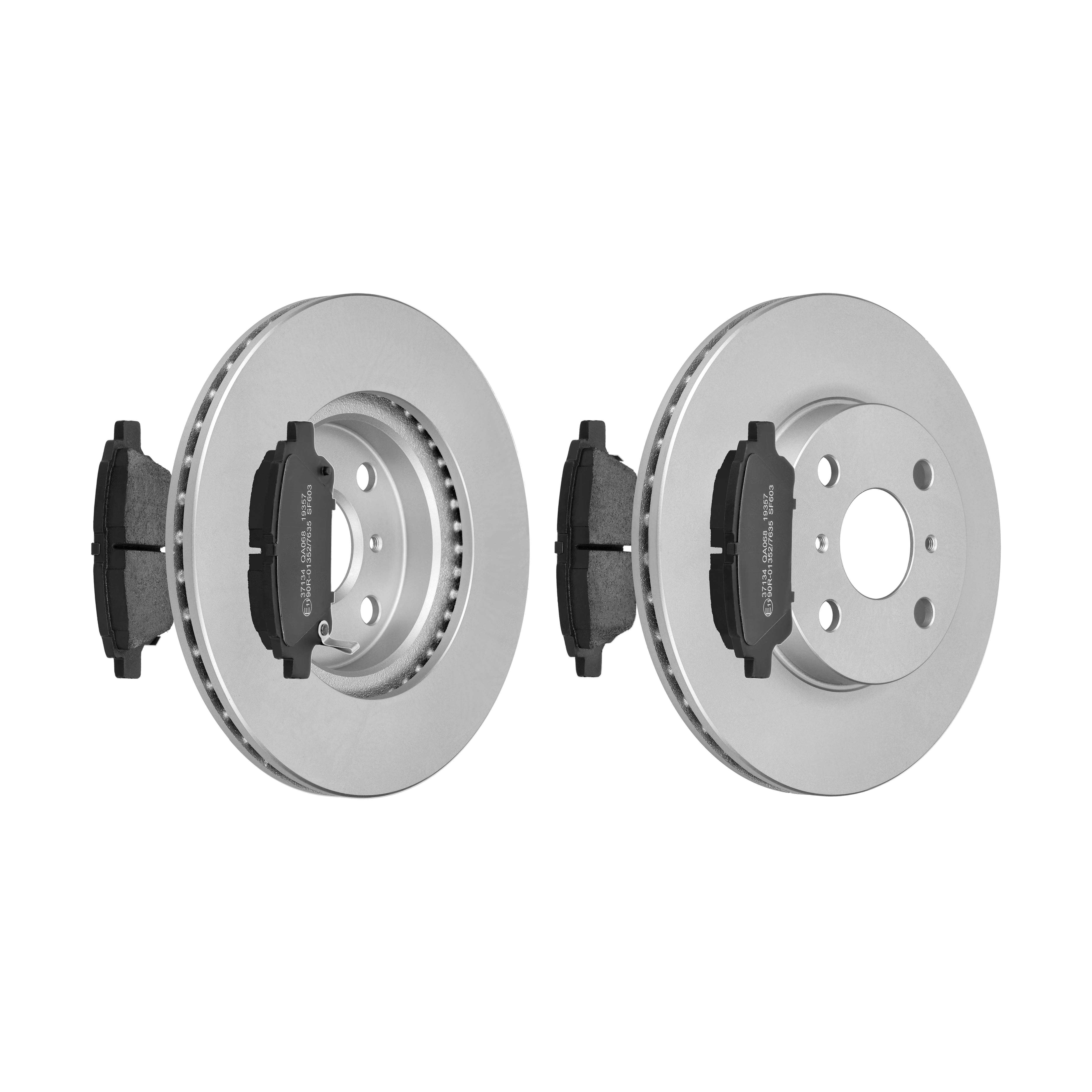 F.BECKER Bremsesæt, skivebremser 13810142 foraksel ventileret 255mm 20mm for TOYOTA