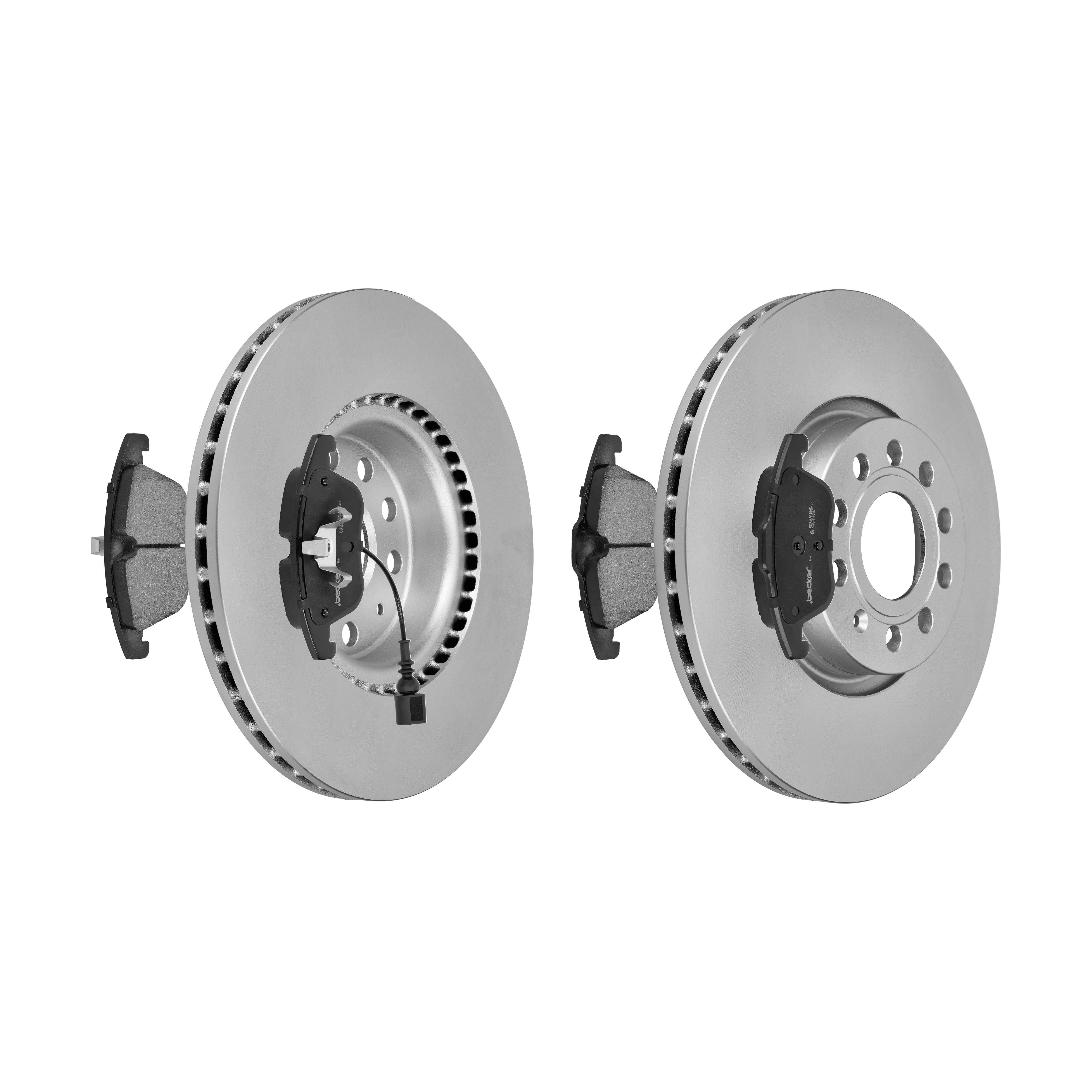F.BECKER Bremsesæt, skivebremser 13810179 foraksel ventileret 312mm 25mm for VW SEAT VAG VW (FAW) VW (SVW)