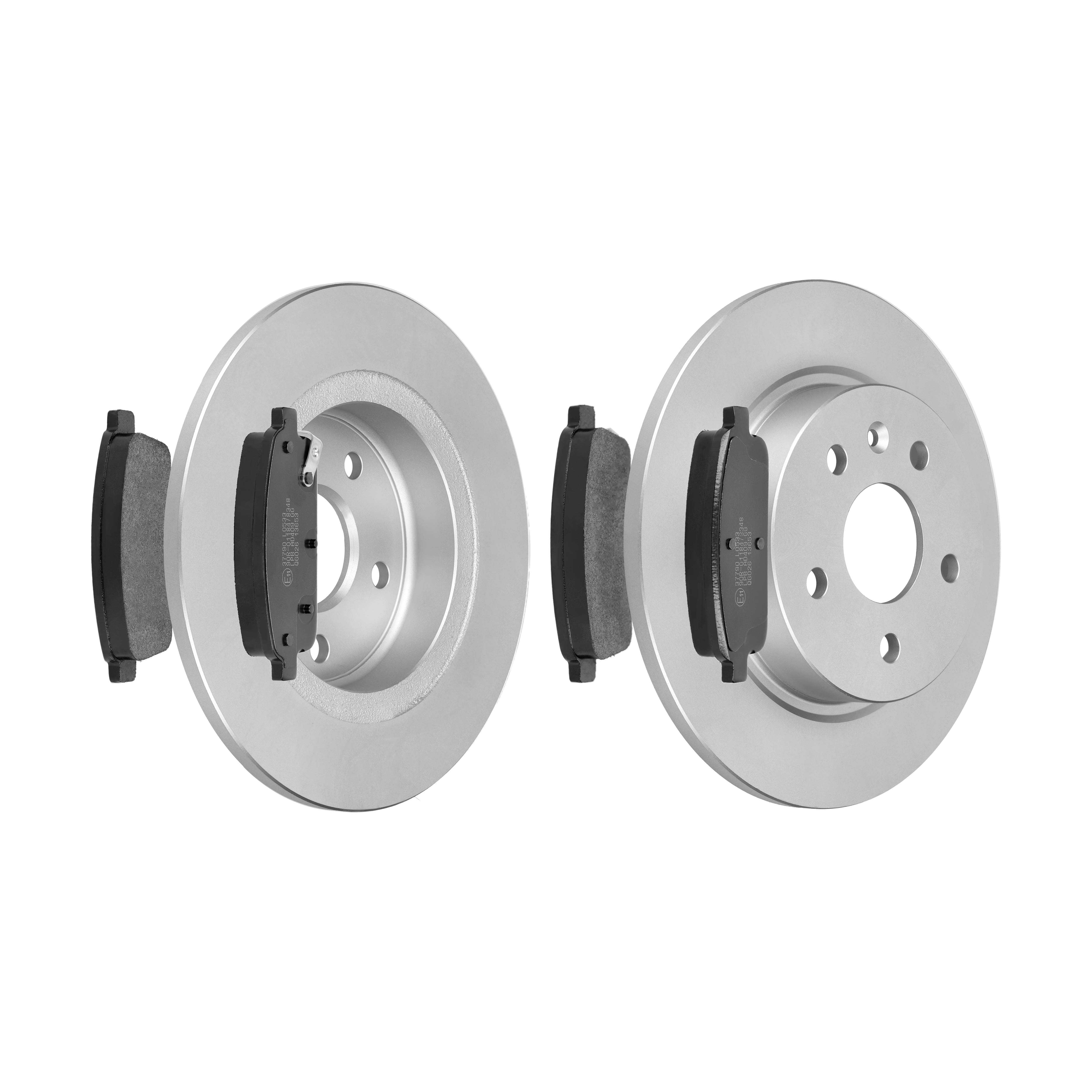 F.BECKER Bremsesæt, skivebremser 13810255 bagaksel fuld 268mm 12mm for OPEL CHEVROLET