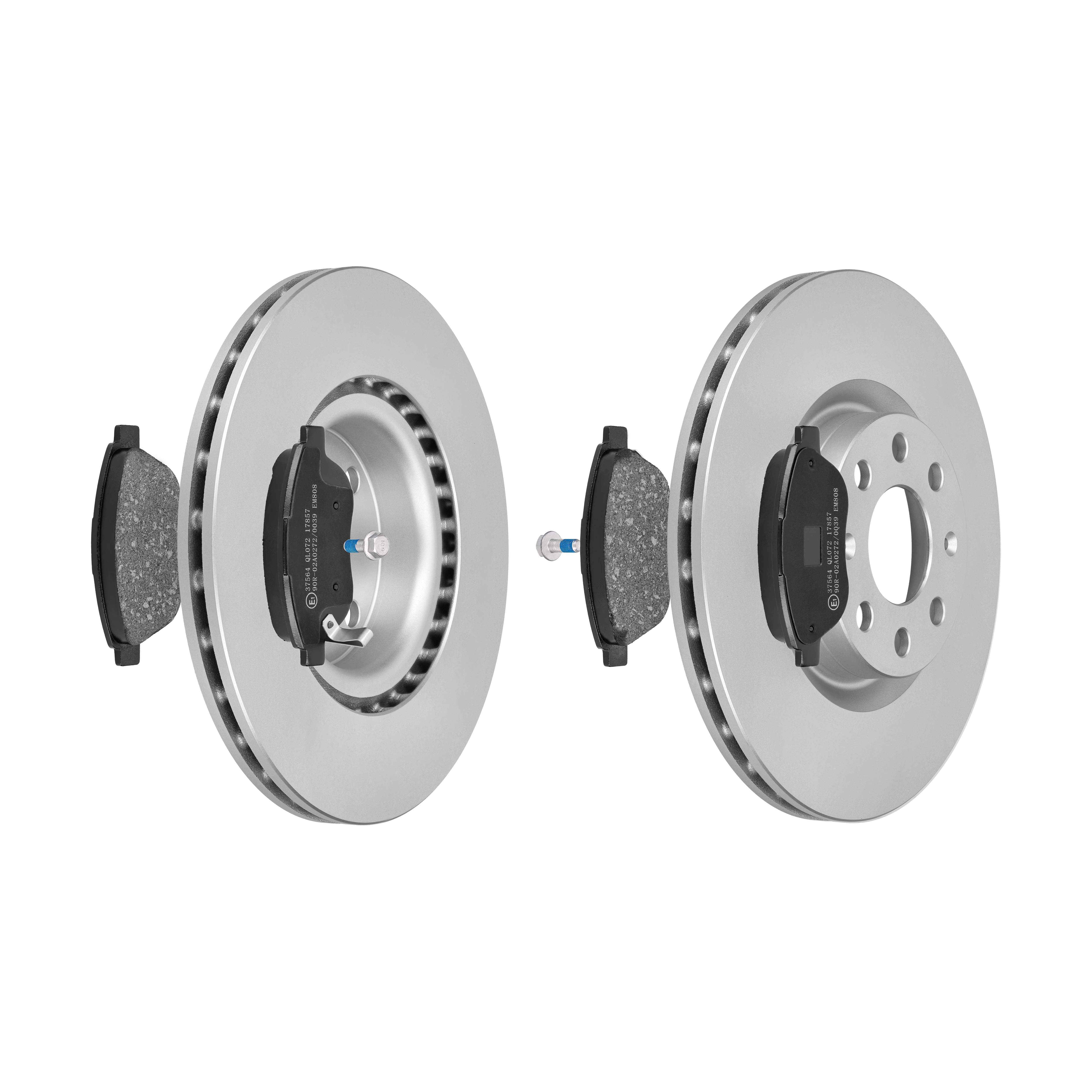 F.BECKER Bremsesæt, skivebremser 13810389 foraksel indvendig ventileret 284mm 22mm for OPEL FIAT VAUXHALL