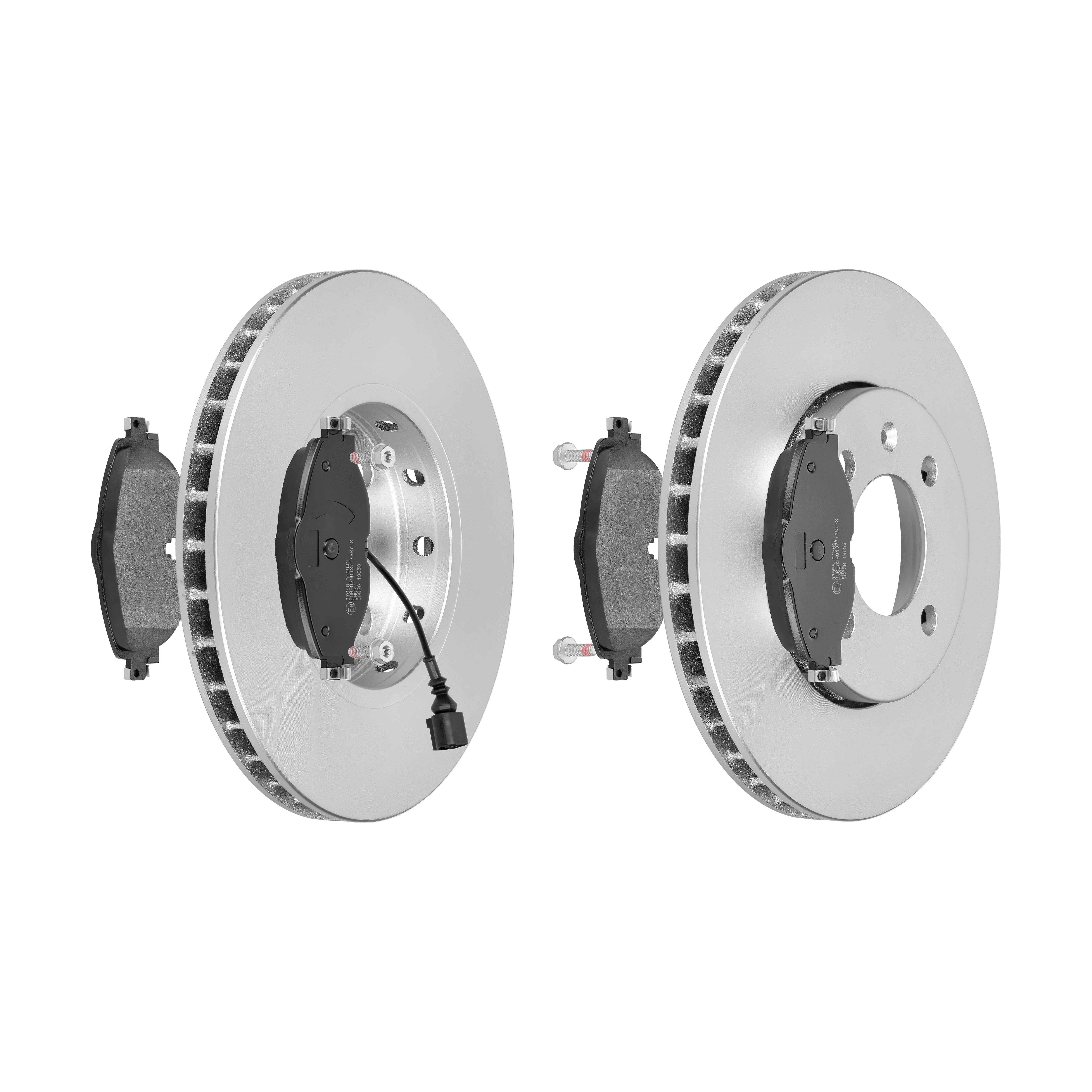 F.BECKER Bremsesæt, skivebremser 13810409 foraksel ventileret 256mm 20,4mm for VW VAG VW (FAW) AUDI SEAT SKODA