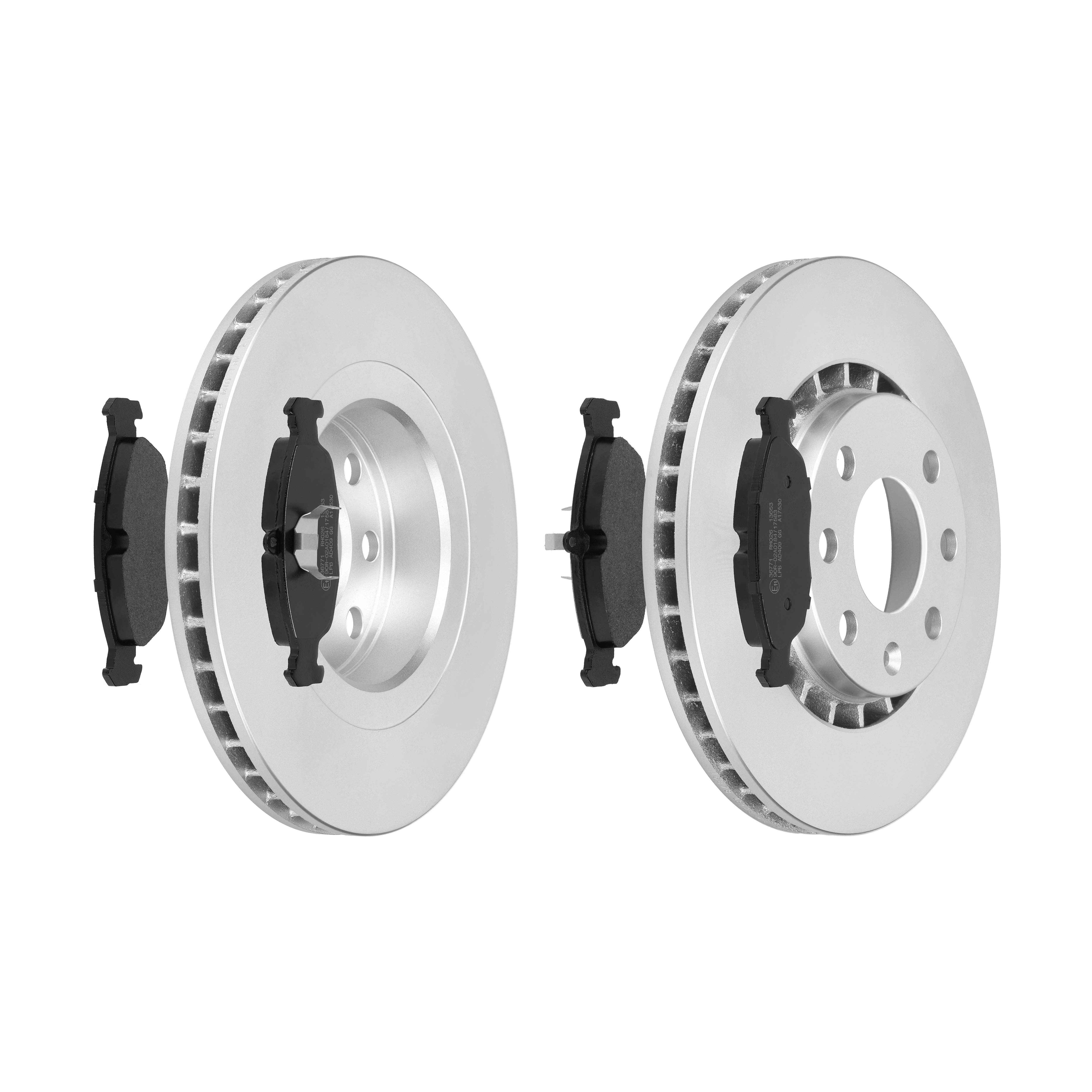 F.BECKER Bremsesæt, skivebremser 13810398 foraksel ventileret 256mm 24mm for OPEL DAEWOO