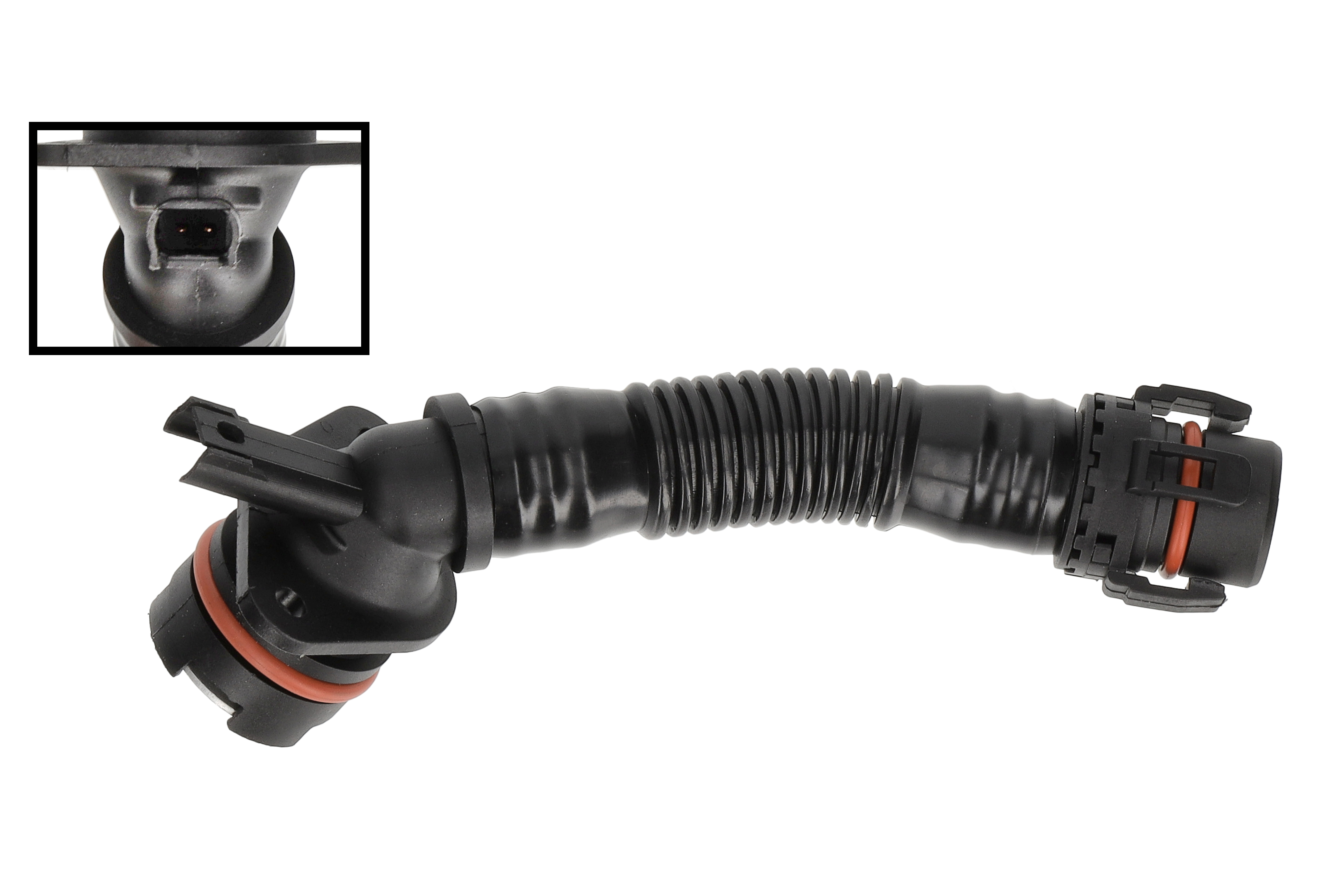 F.BECKER Slange, krumtaphusventilation 57010036 foran for BMW