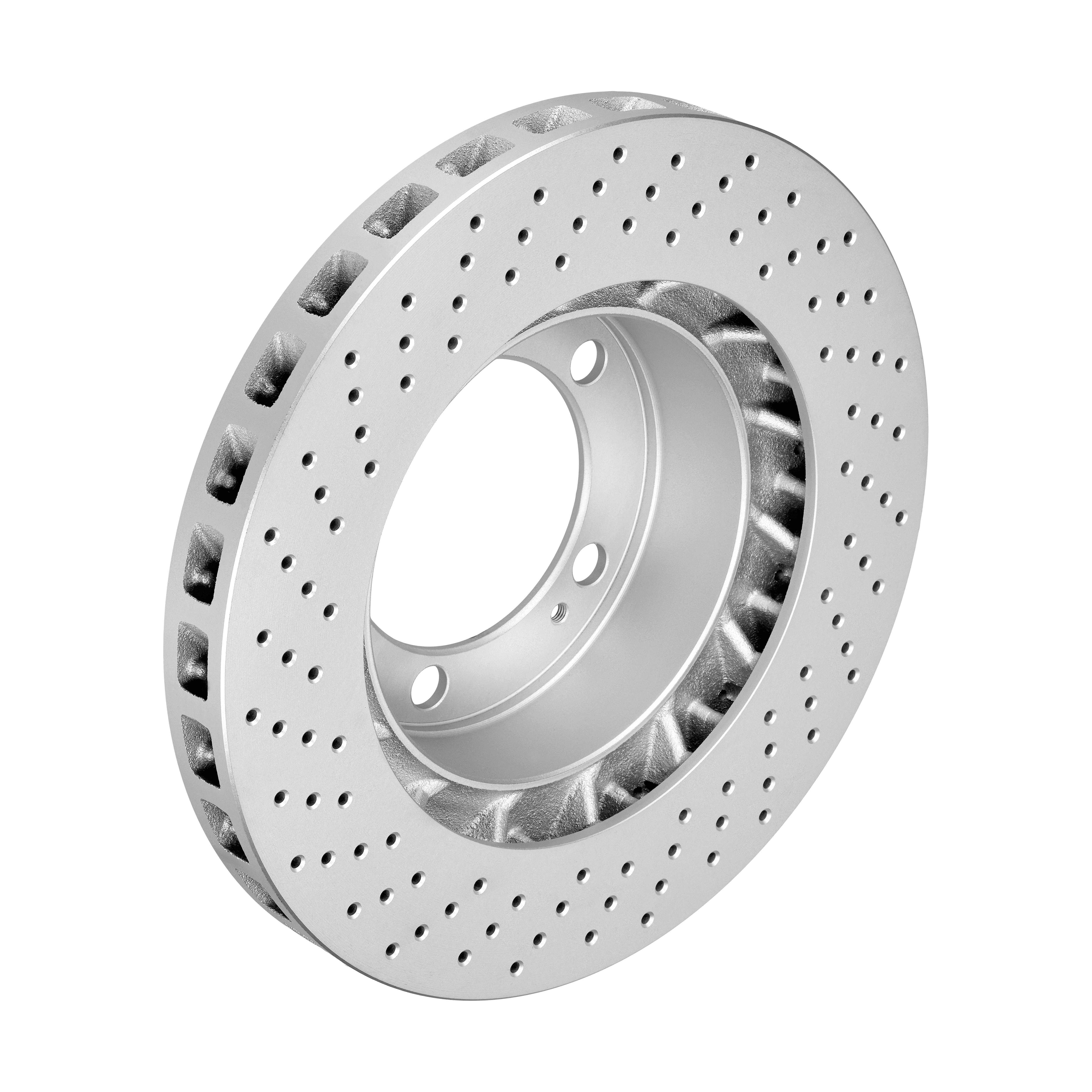 F.BECKER Bremseskive 10212474 perforeret 304mm 32mm for PORSCHE