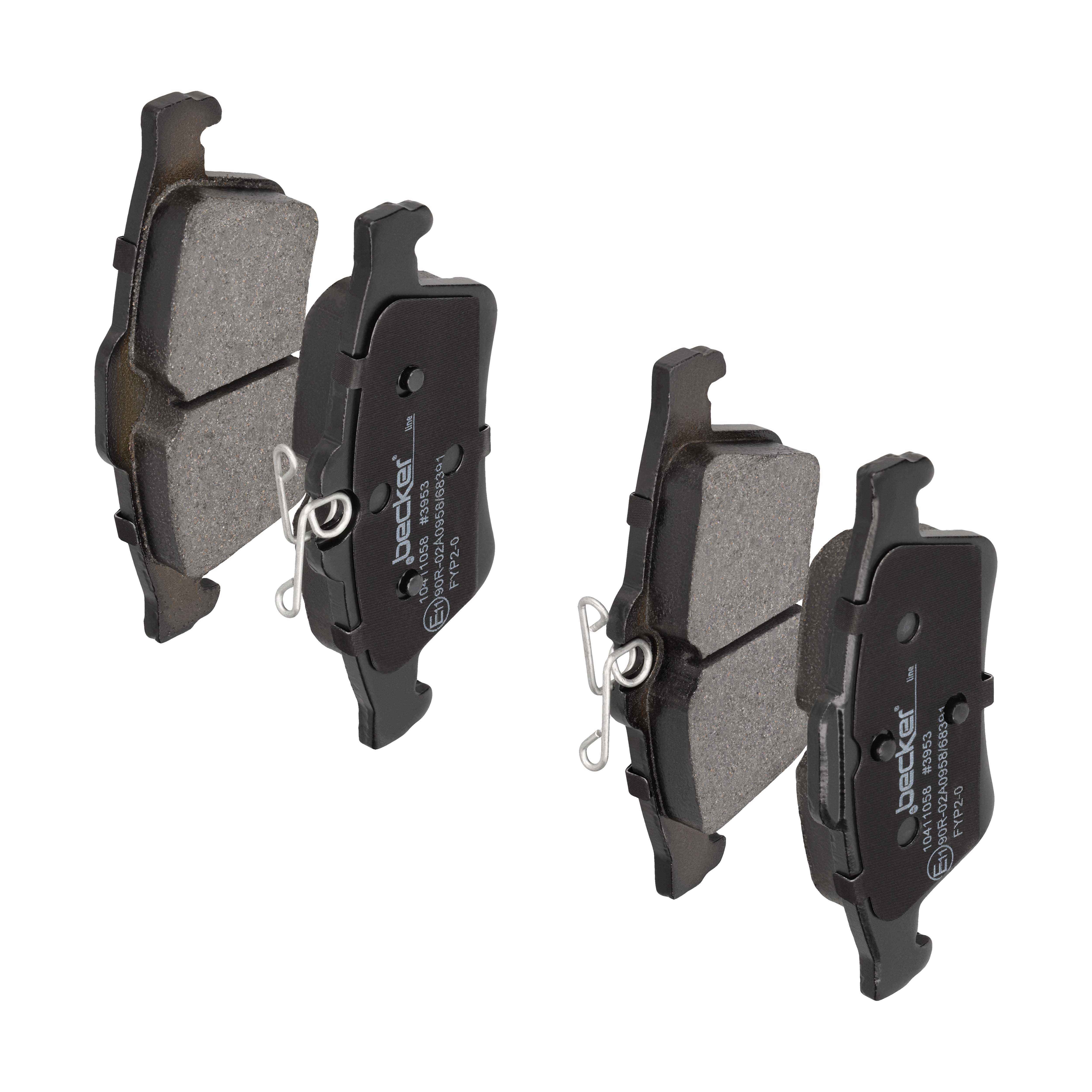 F.BECKER Bremseklodser 10411058 for CITROËN FORD OPEL VOLVO SAAB CHEVROLET VAUXHALL RENAULT JAGUAR MAZDA FORD USA
