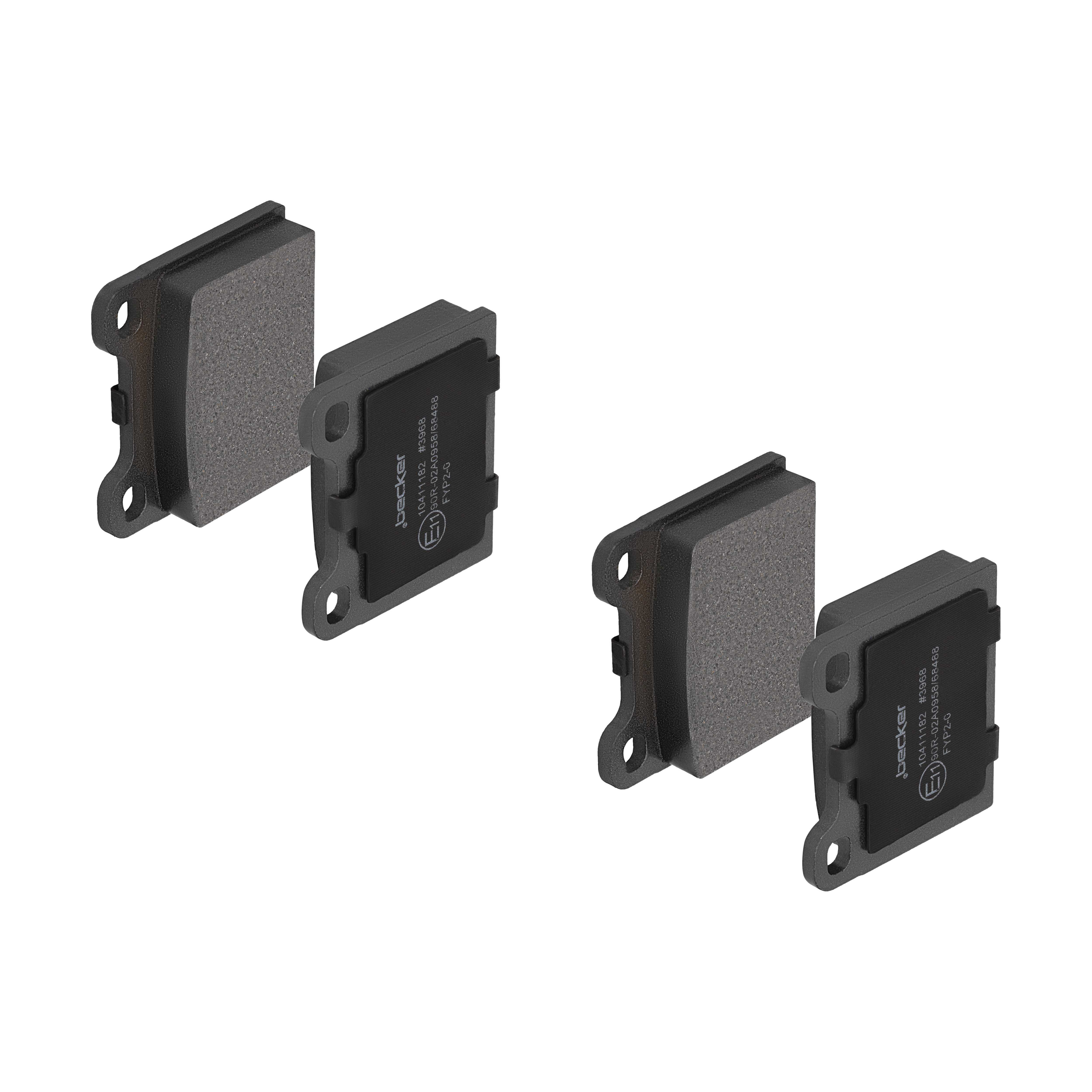 F.BECKER Bremseklodser 10411182 for VOLVO TALBOT OPEL SAAB ALFA ROMEO VAUXHALL BEDFORD MASERATI ALFAROME/FIAT/LANCI MERCEDES-BENZ VW AUDI BMW PORSCHE