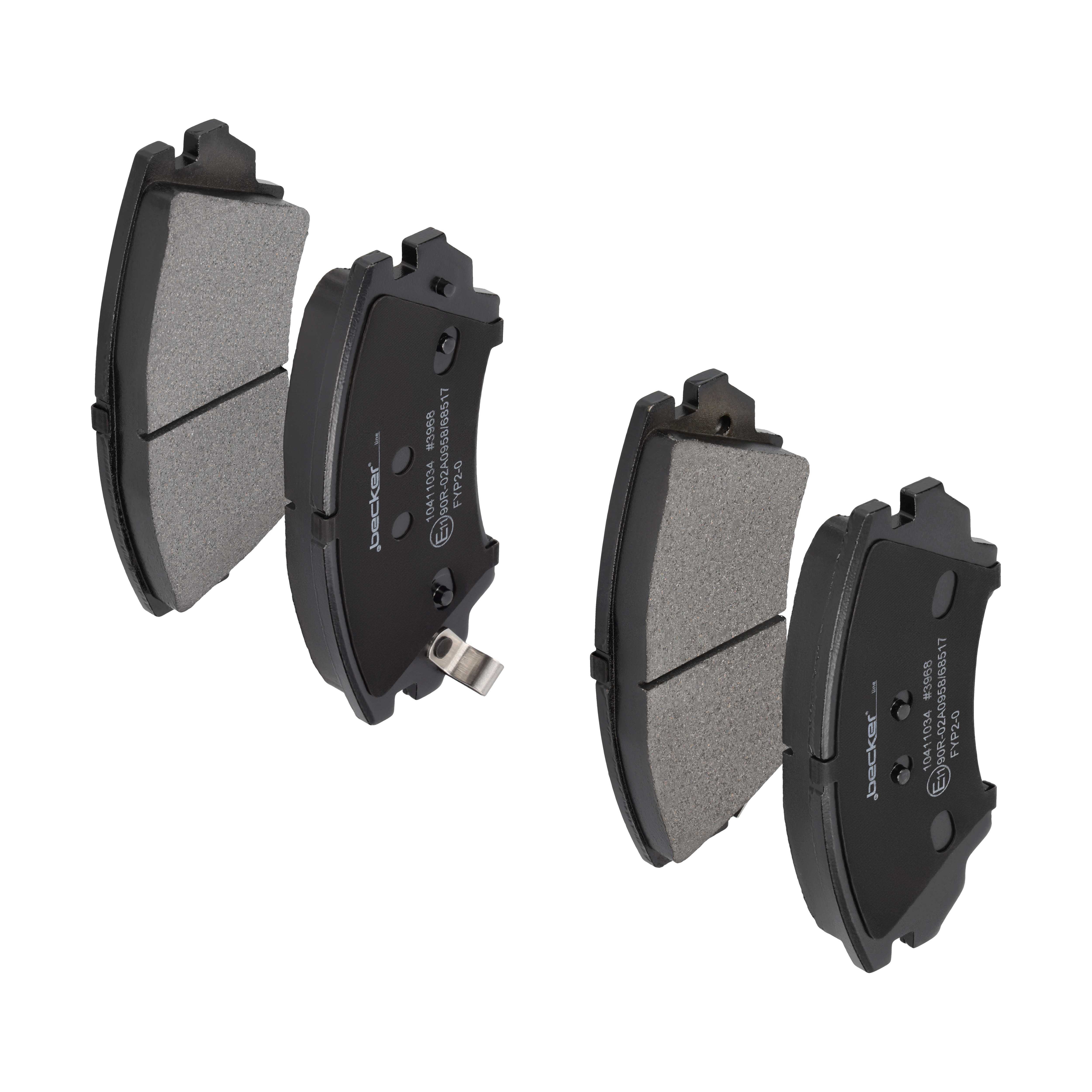 F.BECKER Bremseklodser 10411034 for OPEL ROEWE (SAIC) MG ALFA ROMEO CHEVROLET VAUXHALL