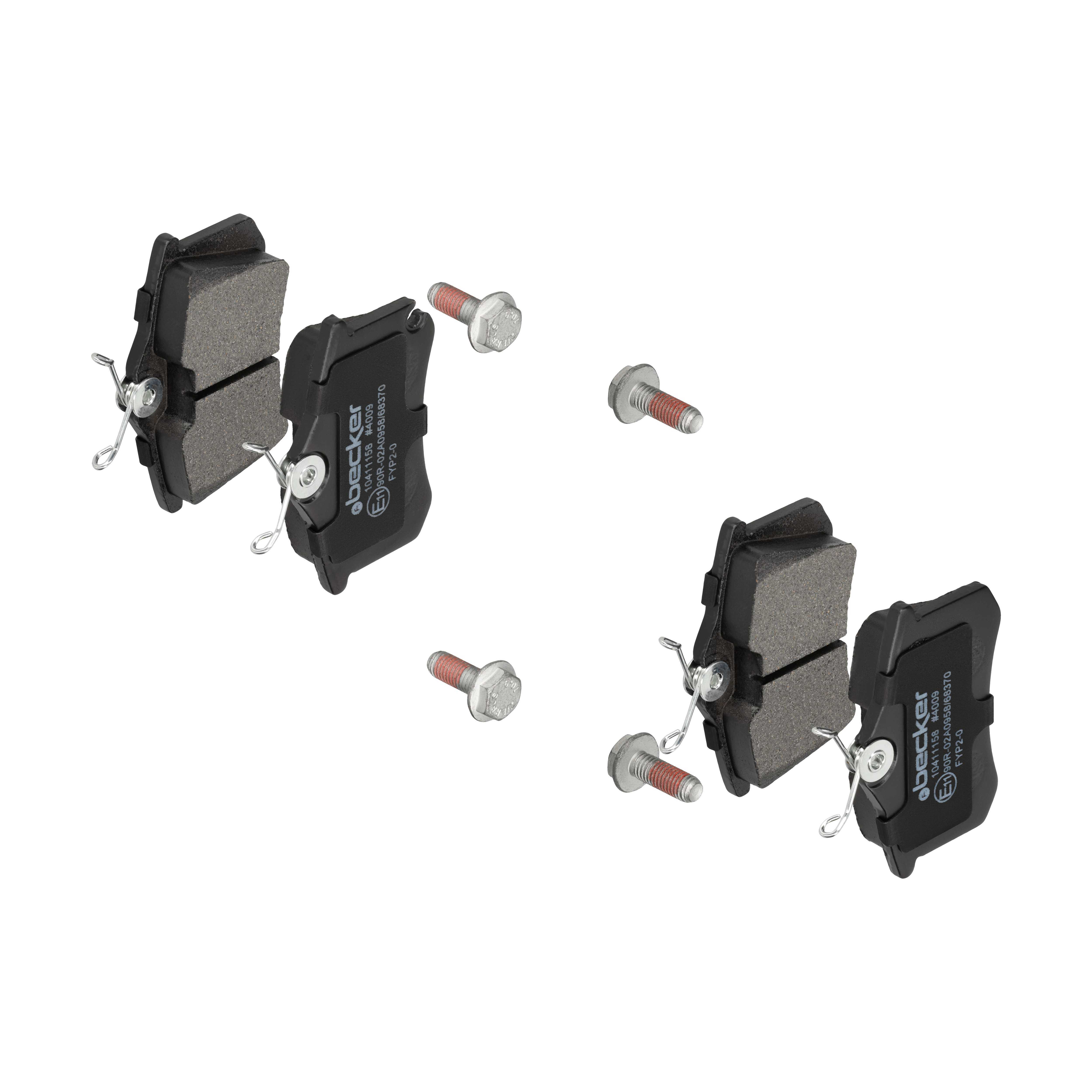 F.BECKER Bremseklodser 10411158 for SEAT VAG