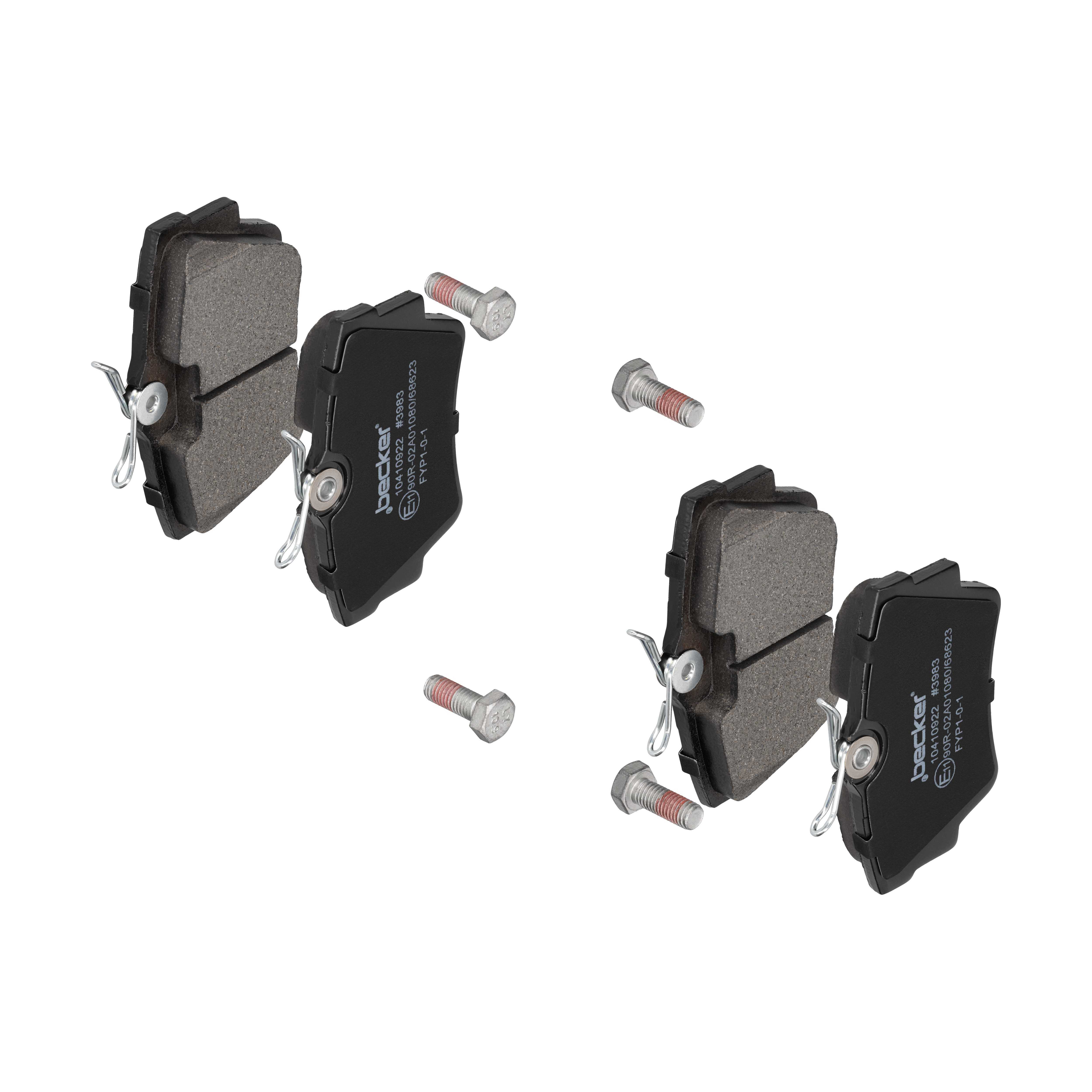 F.BECKER Bremseklodser 10410922 for OPEL VAUXHALL FIAT RENAULT NISSAN